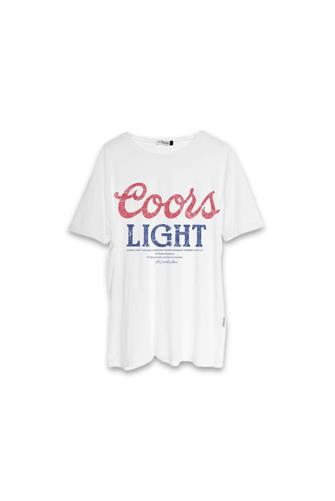 Coors Light 1980 Cropped T-Shirt WHITE