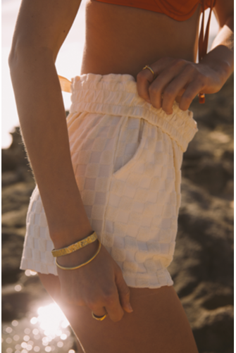 Lemon Check Terry Short LEMON