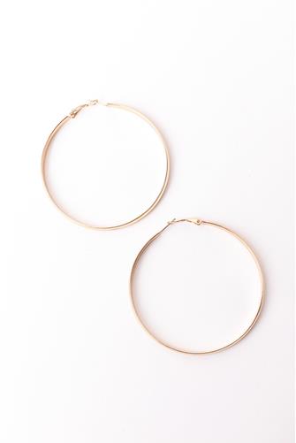 Flat Gold Hoop GOLD