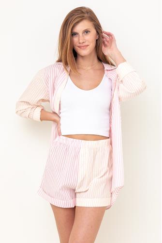 Cabana Mixed Stripe Short AZALEA