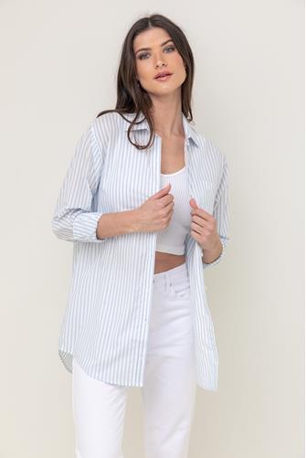 Poolside Stripe Shirt CLASSIC BLUE