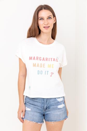 Coastal White Sand Margarita Tee WHITE