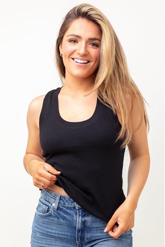 Sirena Rib Tank Top BLACK