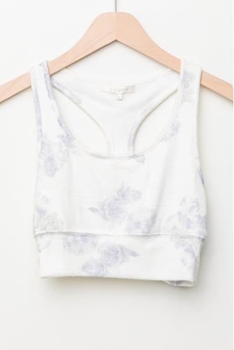 Sia Floral Tank Bra LAVENDER ASH