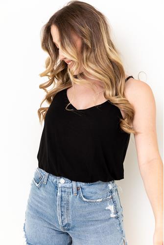 Mirabel Sleek Tank Top BLACK