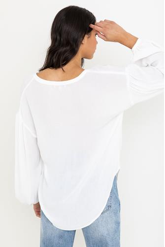 Bayfront Woven Top BLACK