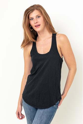 Relaxed Slub Tank BLACK