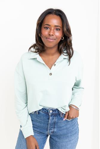 Charlie Polo Sweatshirt SEAGLASS