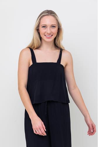 Aniston Sleeveless Top BLACK