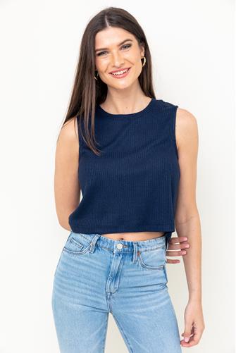 Sloane Muscle Tank Top CAPTAIN NAVY