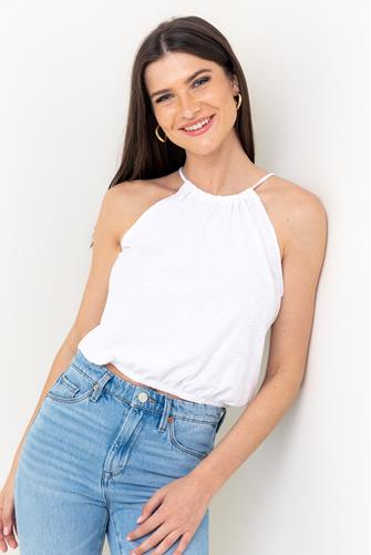 Valena Slub Tank Top WHITE