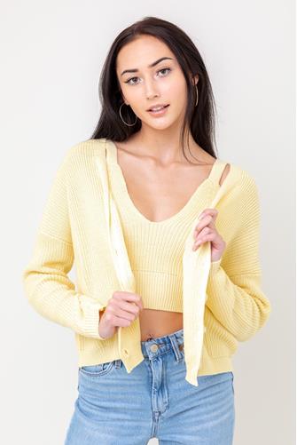 Morgan Cardigan Top SUNRISE