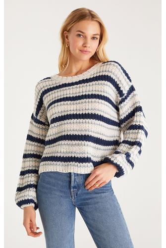 Solange Stripe Sweater MIDNIGHT BLUE