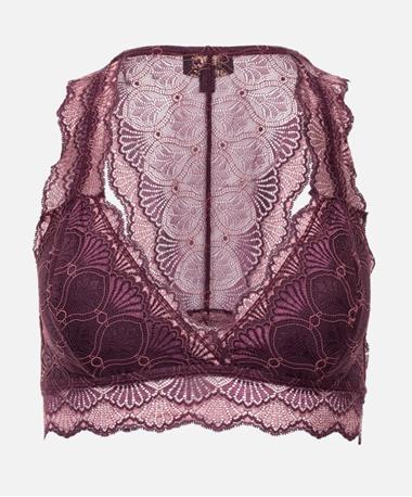 Maroon Lace Bralette