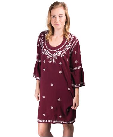 Escapada Embroidered Jillian Dress