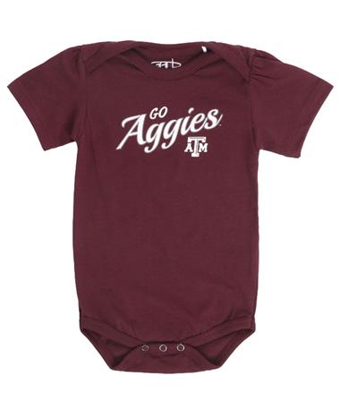 Garb Texas A&M Aggie Tammy Solid Onesie-Automation