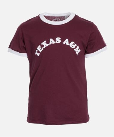 League Texas A&M Girls Camp Ringer Tee