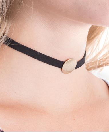 Hope Choker with Circle Pendant