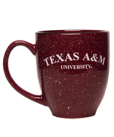TAMU Aggie Maroon Speckled Bistro Mug