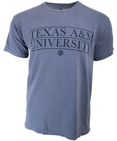 Texas A&M Lined Up Block Letters T Shirt