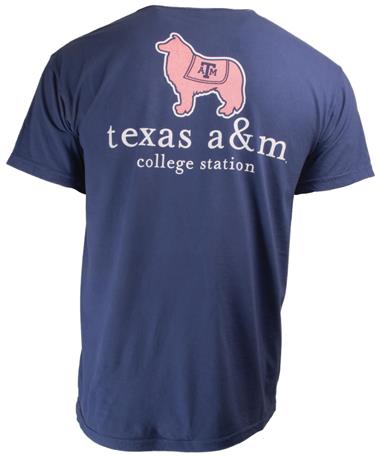 Texas A&M Reveille Vineyard T Shirt