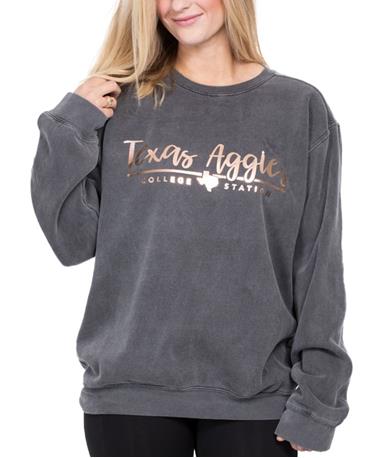 Texas A&M Rose Gold Script Sweatshirt