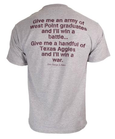 Texas A&M General Patton Quote T Shirt