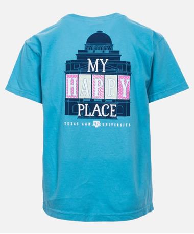 Texas A&M Happy Place Youth T Shirt