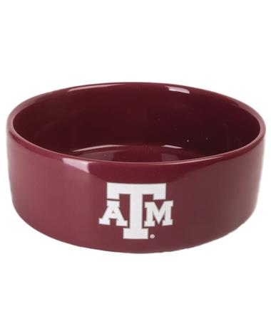 Texas A&M Large Ceramic Pet Bowl-Automation