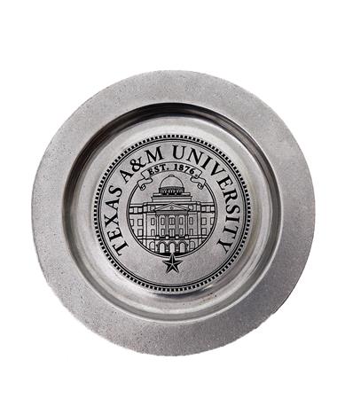 Texas A&M Queen Anne  12in Plate