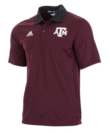 Adidas Aggies Sideline Coaches Polo