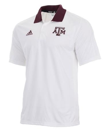 Adidas Texas A&M Sideline Coaches Polo
