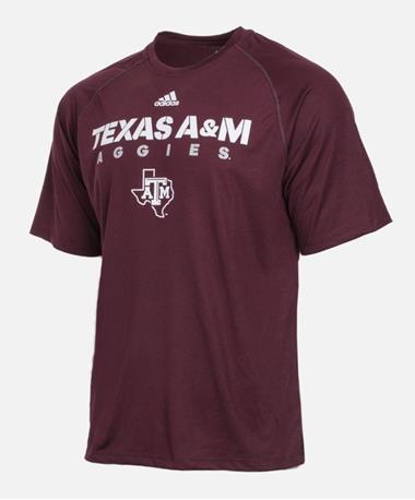 Adidas Texas A&M Mens Sideline Climalite