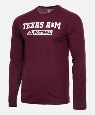 Adidas Sideline Texas A&M Gridiron LS