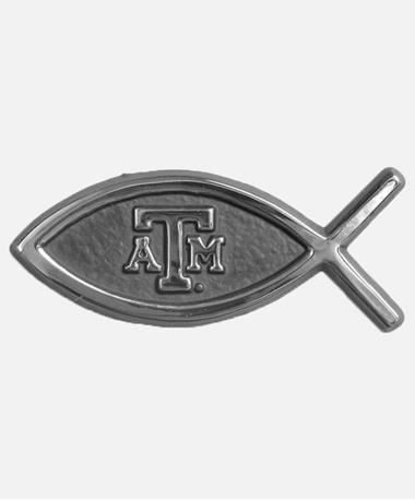 Texas A&M Aggie Ichthus Chrome Emblem