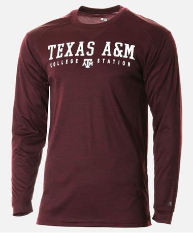 Badger Texas A&M Tonal Long Sleeve Tee