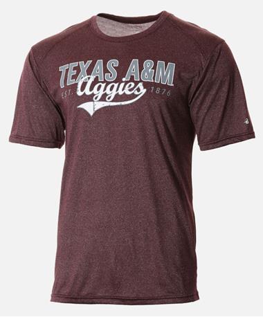 Badger Texas A&M Aggie Pro Heather Tee