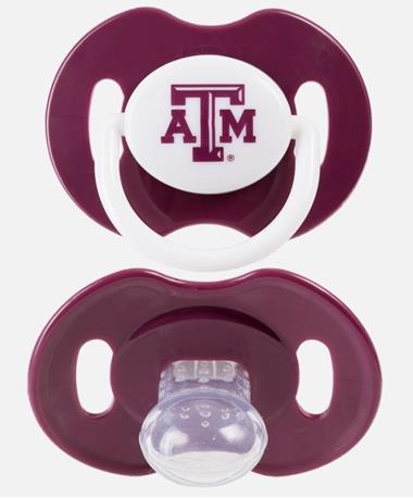 2 Pack Team Color Pacifier Set
