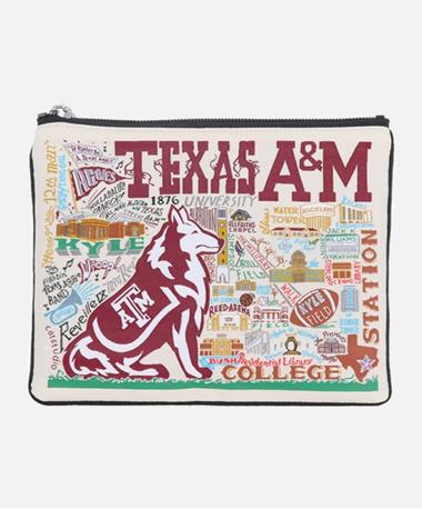 Cat Studio Texas A&M Aggie Zip Pouch