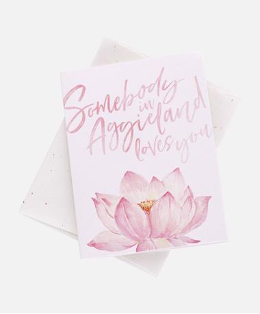 Somebody In Aggieland Loves You Card