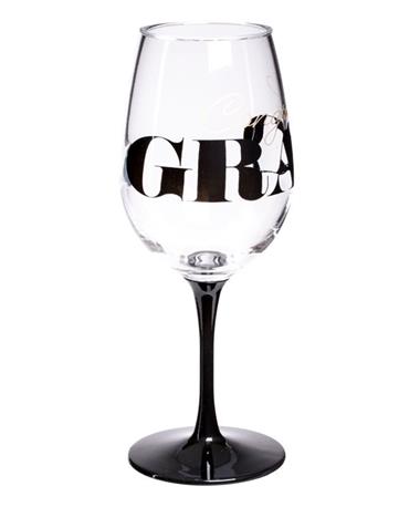 Congrats Grad Wine Glass