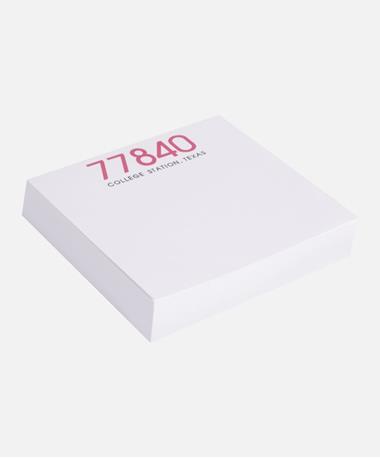 Square Zipcode Writing Pad