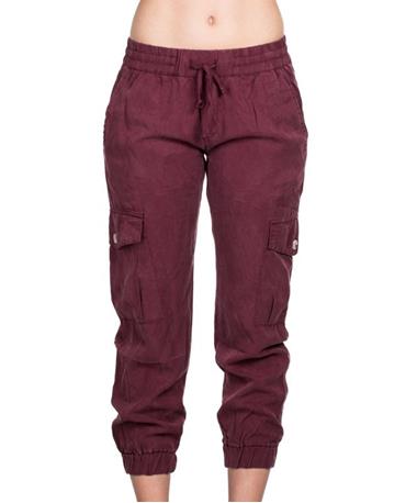 Womens Maroon Joggers