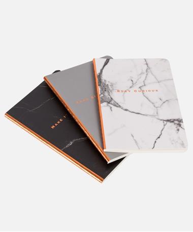 Marble Pocket Journal Set of 3
