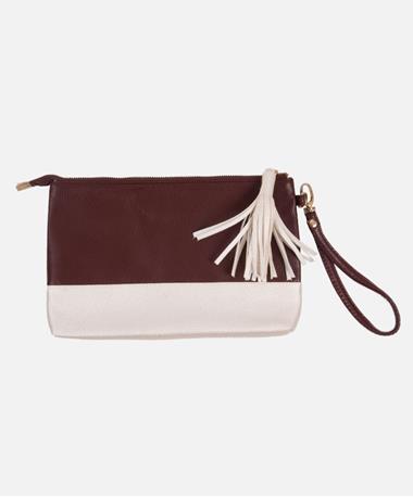 Maroon Tassel Pouch