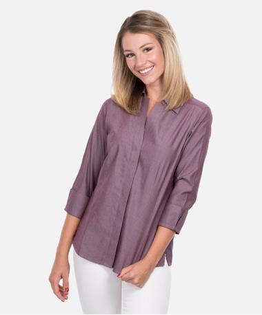 Foxcroft Taylor 3 Quarter Sleeve Top