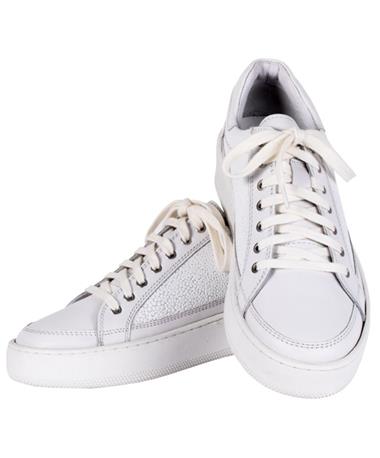 Free People White Letterman Sneaker