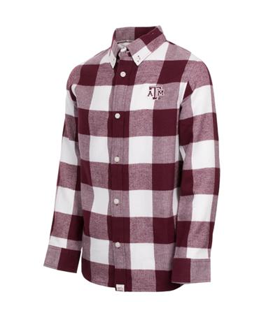 Garb Texas A&M Toddler Nicholas Flannel Shirt