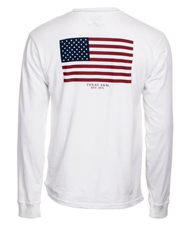 Texas A&M Vintage Wash LS Pocket Tee