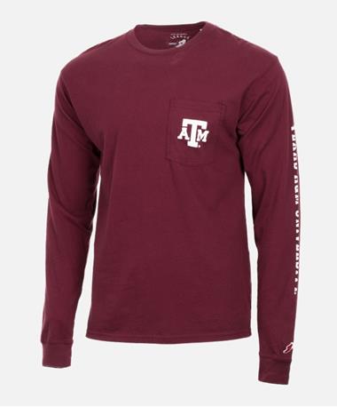 League Texas A&M Gig Em Aggies Pocket LS